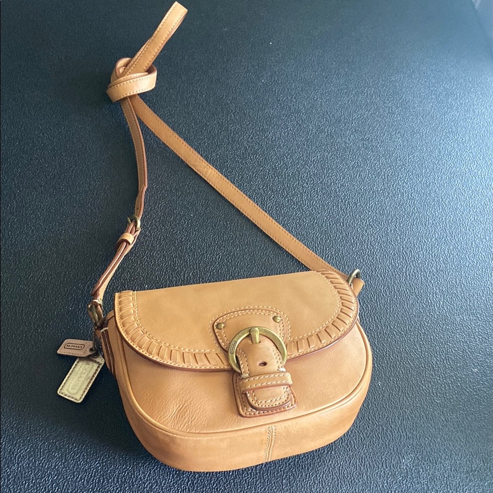 Tan Leather Crossbody Bag